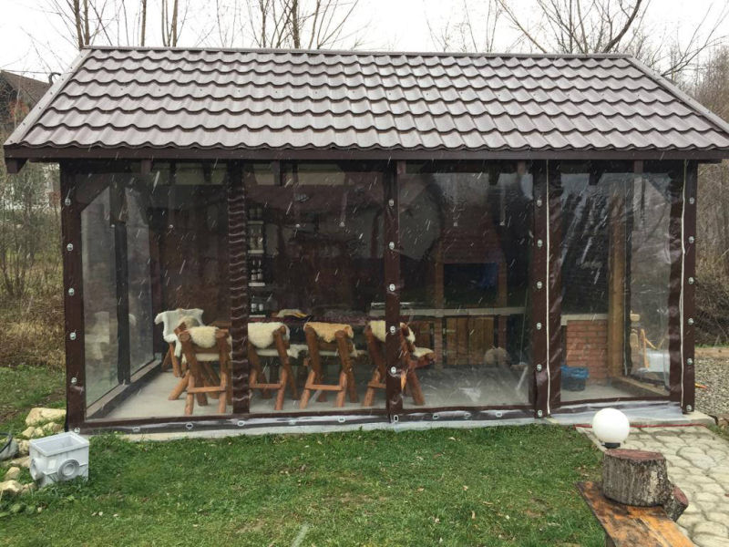 Inchidere terasa cu folie cristal