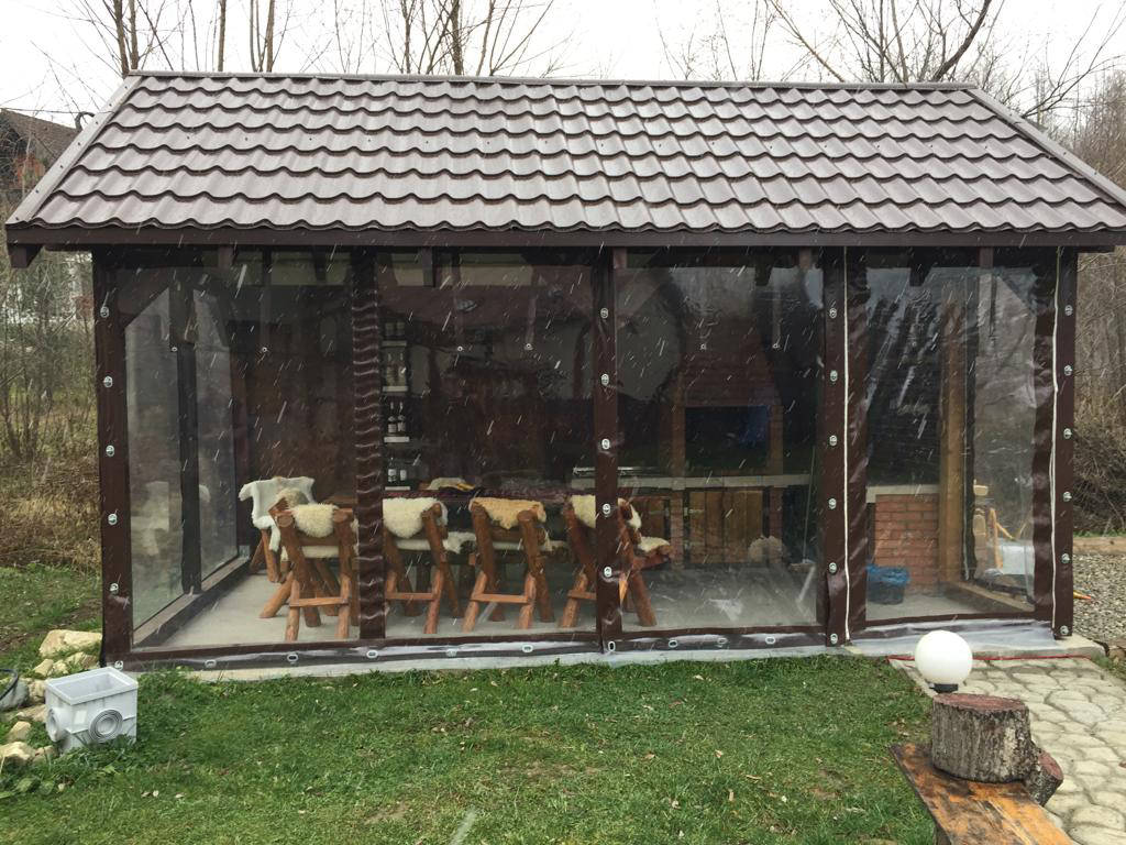 Inchidere terasa cu folie cristal