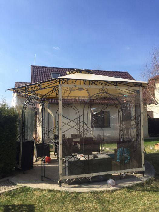 Inchidere foisor cu folie transparenta